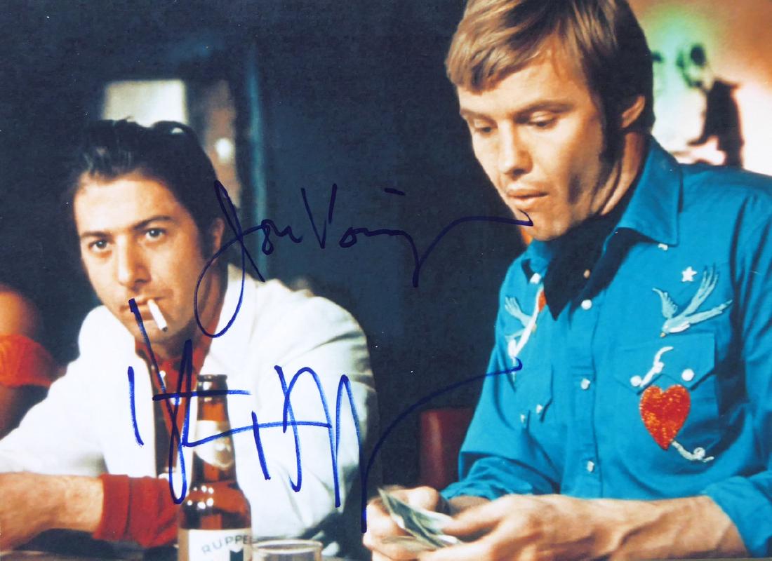 JON VOIGHT & DUSTIN HOFFMAN - Movie Photo Signed (1 of 1)