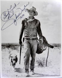 Actor JOHN WAYNE - Movie Photo Signed