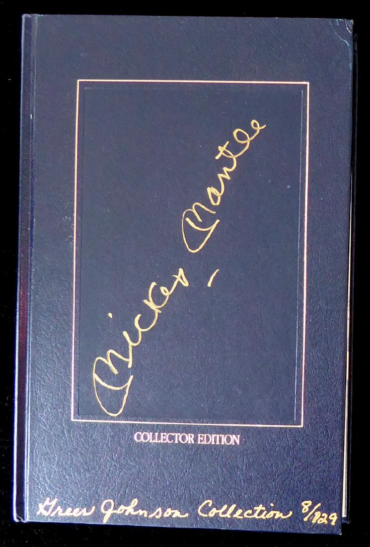 MICKEY MANTLE - His Book, Leather Bound, Signed (1 of 1)