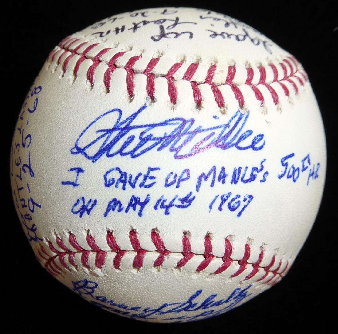 (MICKEY MANTLE) - Two Baseballs Signed by Eight (1 of 8)