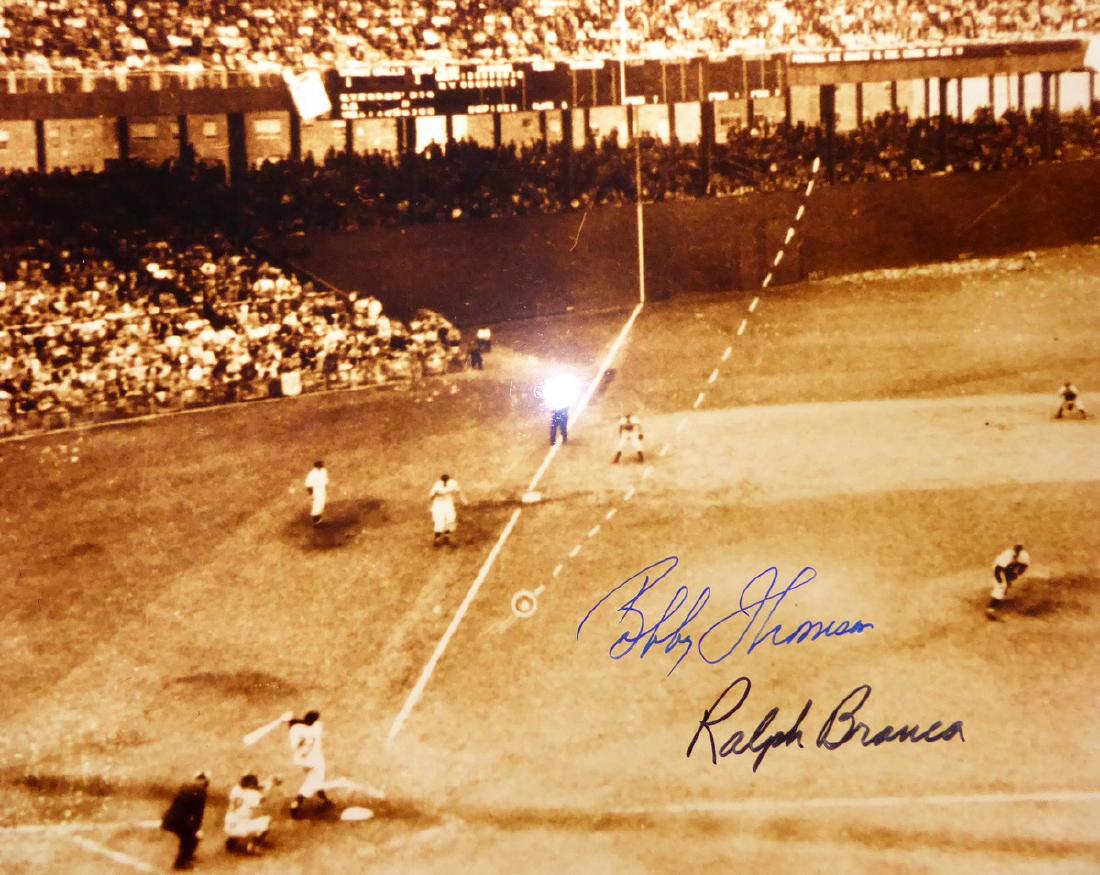 BOBBY THOMPSON and RALPH BRANCA - "Shot" Photo Signed (1 of 1)