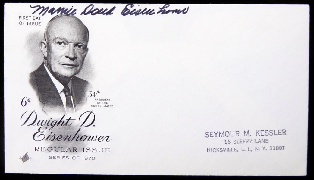 First Lady MAMIE EISENHOWER - Postal Cover Signed (1 of 1)