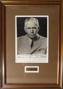 Gen, Secy State GEORGE C MARSHALL - Framed Signed Photo