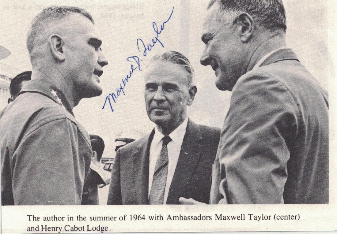 Gen, Statesman MAXWELL TAYLOR - Photo Signed (1 of 1)
