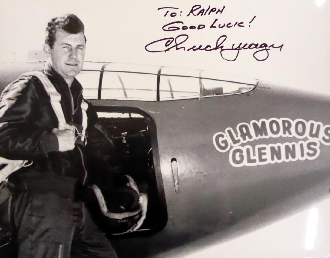Chuck Yeager Autograph Aug 02 2020 Bunte Auction Services Inc In Il