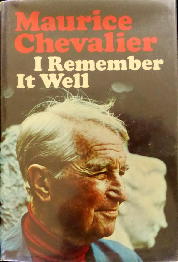 MAURICE CHEVALIER - His Book Signed (1 of 2)