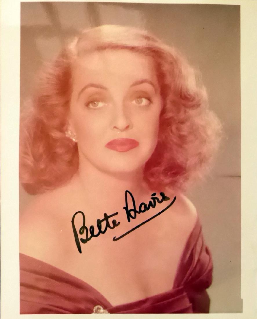 Actress BETTE DAVIS - Color Photo Signed (1 of 1)
