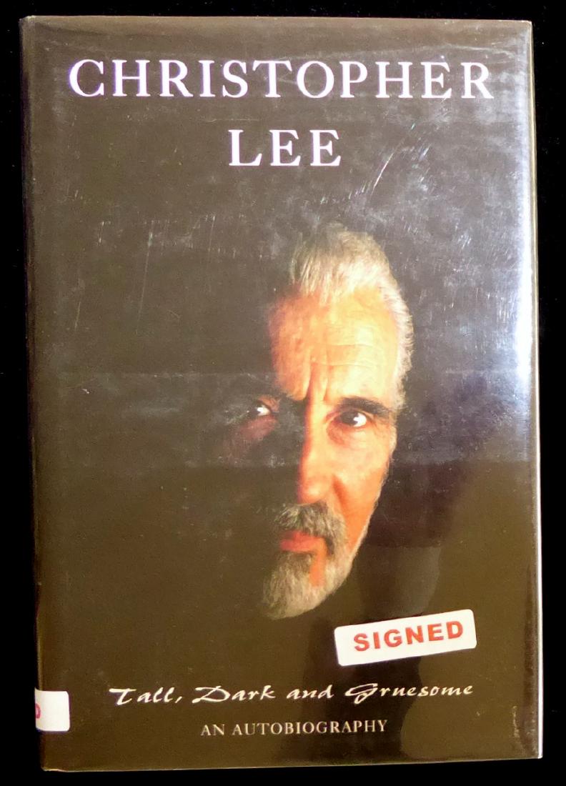 British Actor CHRISTOPHER LEE - His Book Signed, 1st Ed (1 of 2)