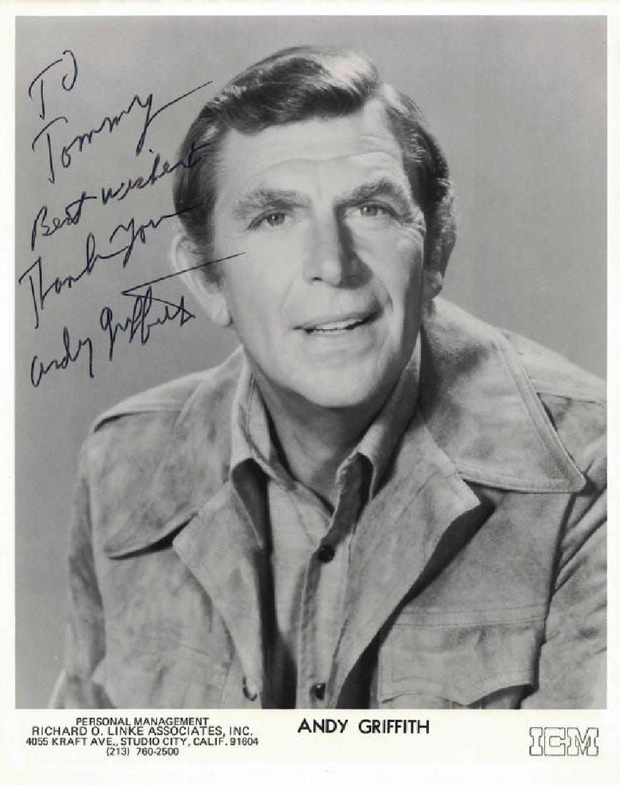 ANDY GRIFFITH - Photos Signed ANDY & DON KNOTTS (1 of 2)