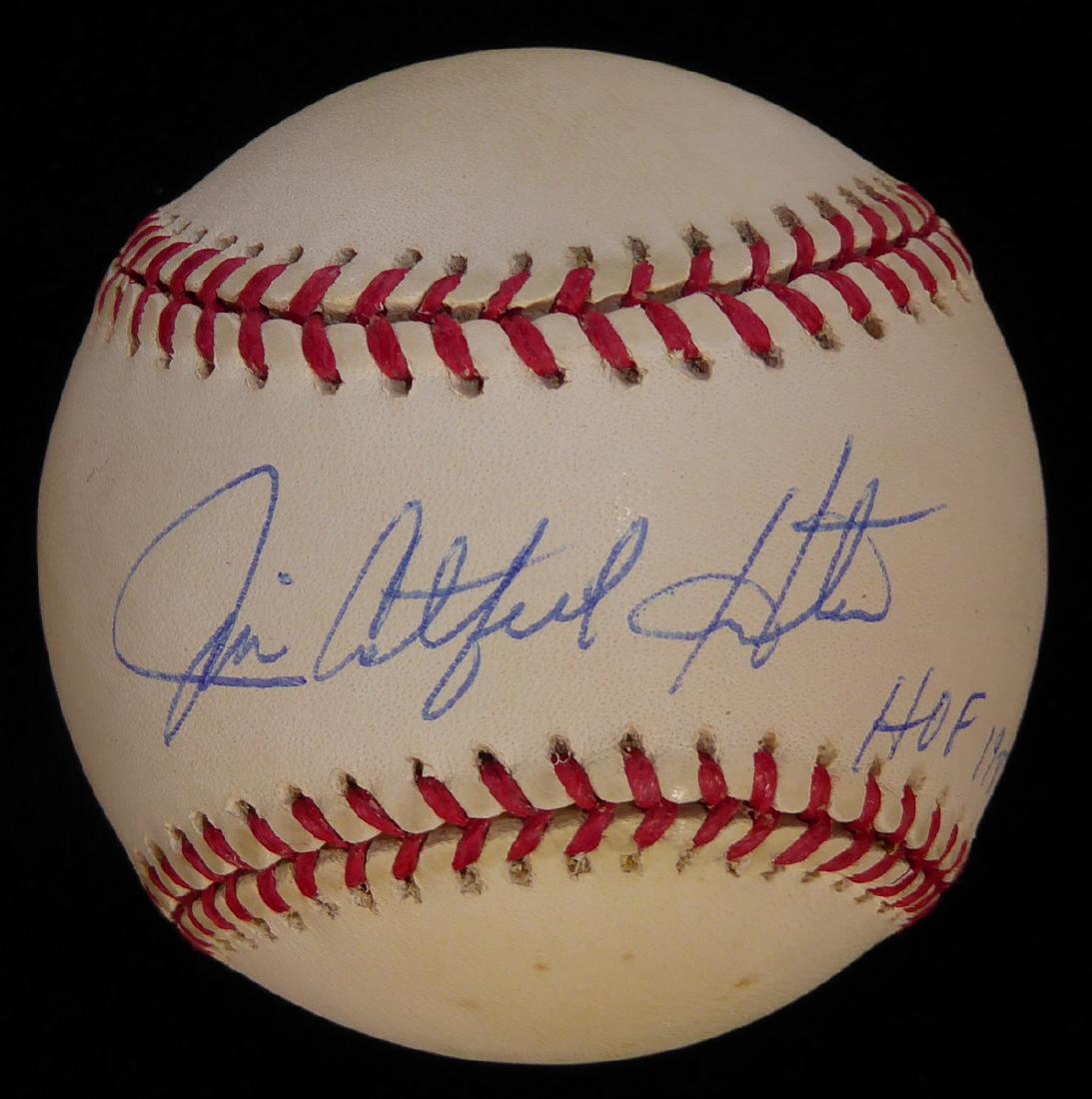 Pitcher Jim "catfish" Hunter Baseball Signed