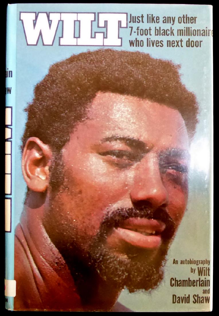 Center WILT CHAMBERLAIN - His Book Signed, 1st Ed (1 of 2)
