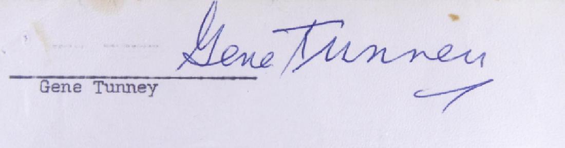 Heavywgt Champ GENE TUNNEY - Cut Signature (1 of 1)
