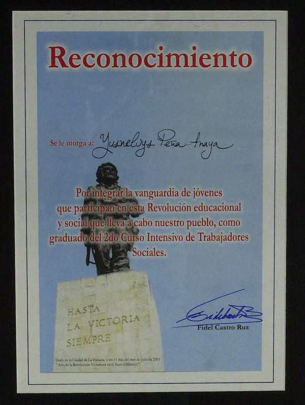 Cuban Dictator FIDEL CASTRO - Document Signed: Fidel Castro (1926- ) Cuban leader. Castro led the revolution that, in 1959, overthrew the dictator of Cuba. Castro then presided over his country's transformation into a communist state.
