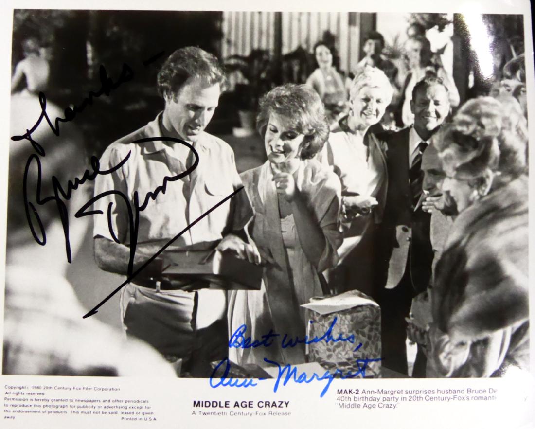 ANN-MARGARET and BRUCE DERN - 1980 Movie Still Signed: Ann-Margaret (Olsson) (1941- ) Swedish actress and Bruce Dern (1936- ) actor. Ann-Margaret has won five Golden Globe Awards and been nominated for two Academy Awards, two Grammy Awards, a Screen Actor