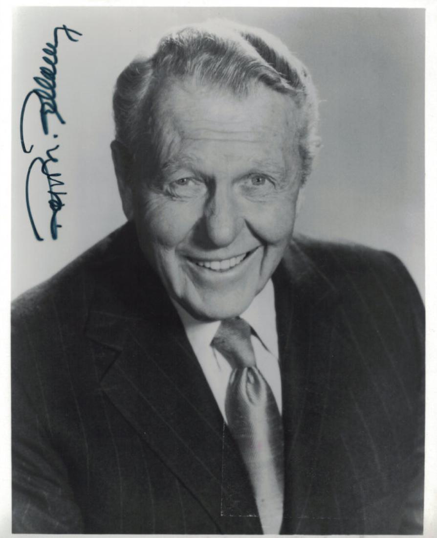 Actor RALPH BELLAMY - Photo Signed: Ralph Bellamy (1904-1991) Actor. Bellamy’s career spanned 62 years on stage, screen and television. During his career, he played leading roles as well as supporting roles, garnering acclaim and awar
