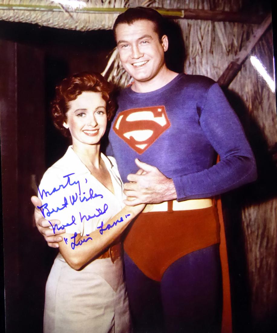 Lois Lane Actress Noel Neill Superman Photo Signed