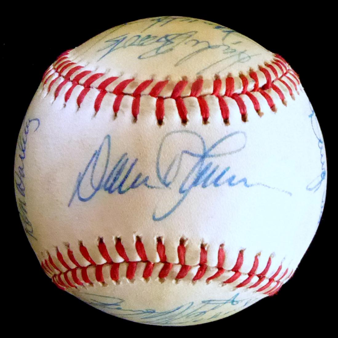 1984 NEW YORK METS - Team-Signed Baseball: 1984 New York Mets. The 1984 Mets had a record of 90-72 and finished second to the Chicago Cubs in the National League East. Official National League baseball (Chub Feeney), signed by 23 individuals a