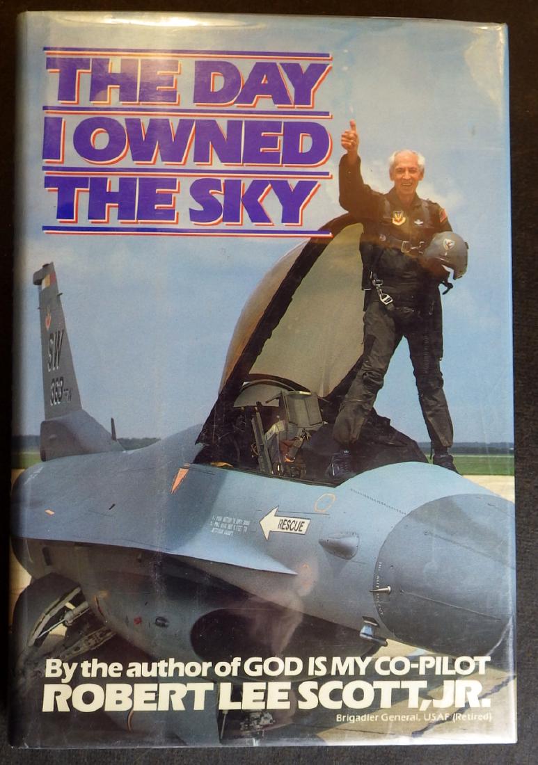 Air Ace ROBERT LEE SCOTT - His Book Signed, 1st Ed: Robert Lee Scott, Jr. (1908-2006) Air ace, author. Scott was a brigadier general in the United States Air Force. He is best known for his autobiography God is My Co-Pilot about his exploits in World W