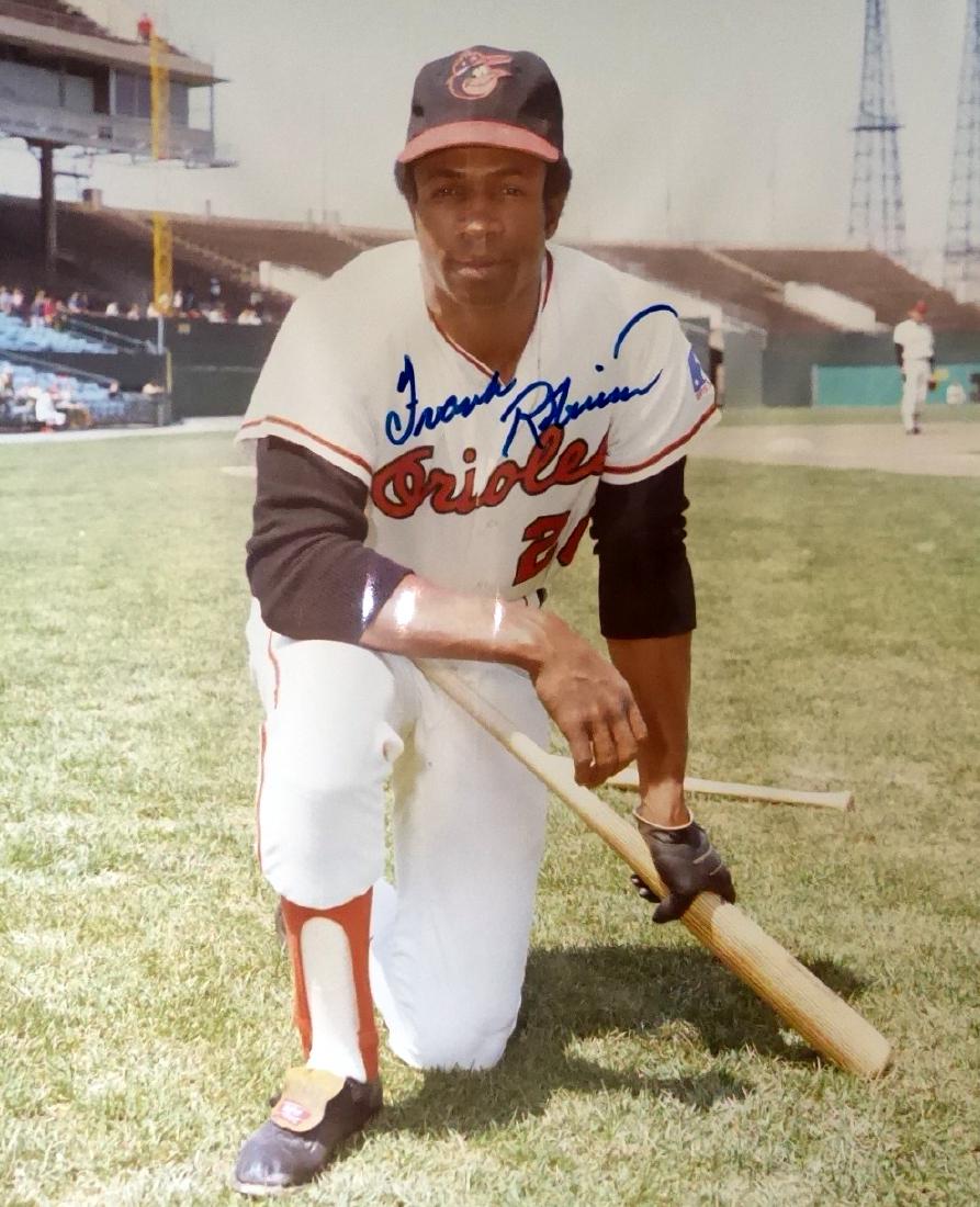 FRANK ROBINSON - Photo Signed: Frank Robinson. 8” x 10” color photograph, signed.