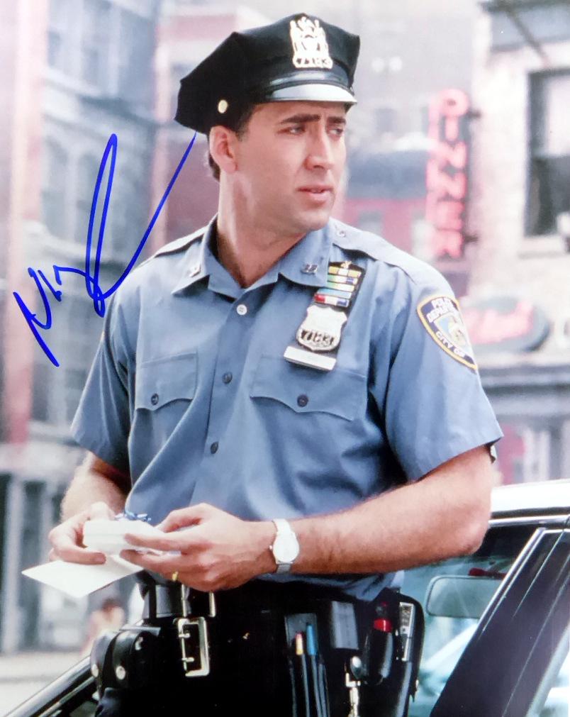 Actor NICHOLAS CAGE - Photo: Nicholas Cage (1964- ) Actor. Cage, star of such films as Moonstruck and The Rock' is known for his intense on- and off-screen personality, as well as his passion for method acting.8” x 10” color 
