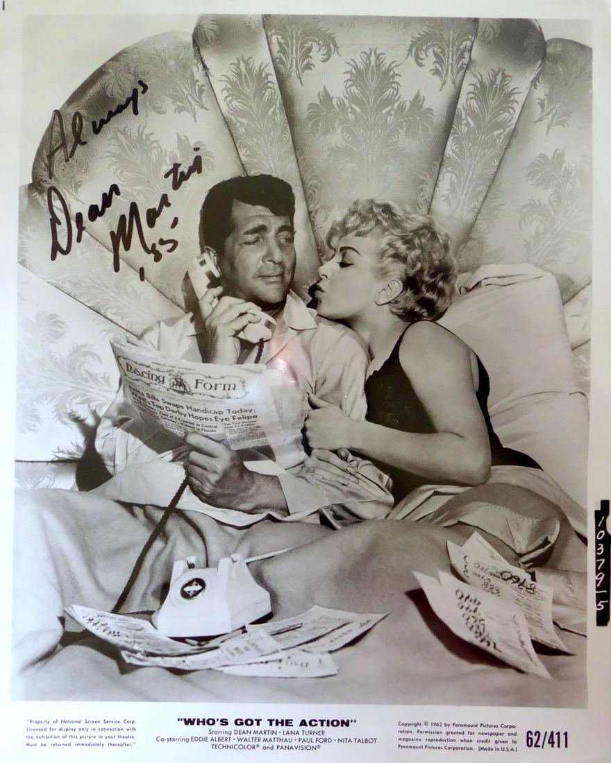 Singer, Actor DEAN MARTIN - Photo: Dean Martin (1917-1995) Singer, actor. Martin was nicknamed "The King of Cool" for his seemingly effortless charisma and self-assurance. He and Jerry Lewis formed the immensely popular comedy duo Mart