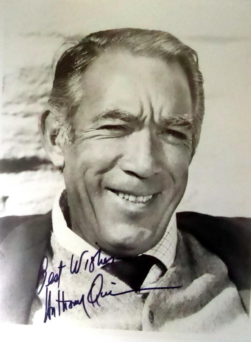 Actor ANTHONY QUINN - Photo: Anthony Quinn (1915-2001) Mexican-born actor. Quinn won best supporting actor Oscars for his roles in Viva Zapata! (1952) and Lust for Life (1956), with the former win making him the first actor born