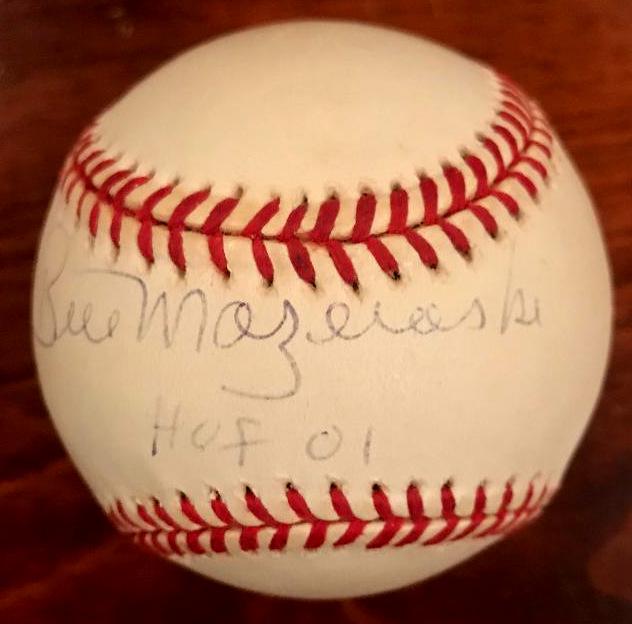 Pirates BILL MAZEROSKI - Baseball: William Stanley Mazeroski (born September 5, 1936) He was elected into the National Baseball Hall of Fame in 2001. Signed Leonard Coleman ball with COA from JSA and case included.