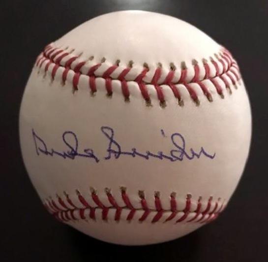 Dodgers DUKE SNIDER - Baseball: Donald "Duke" Snider (September 19, 1926 – February 27, 2011) Snider was elected to the National Baseball Hall of Fame in 1980. Signed Bud Selig ball with COA from PSA. Ball and signature are