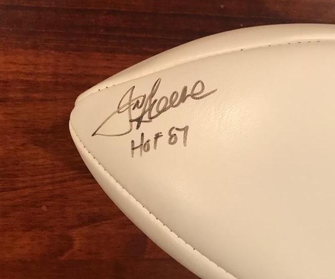 Steelers "MEAN JOE" GREENE - NFL Football: Charles Edward Greene (born September 5, 1946), better known as "Mean" Joe Greene. He is a member of the College and Pro Football Hall of Fame. Signed NFL official Pete Rozelle white panel football.