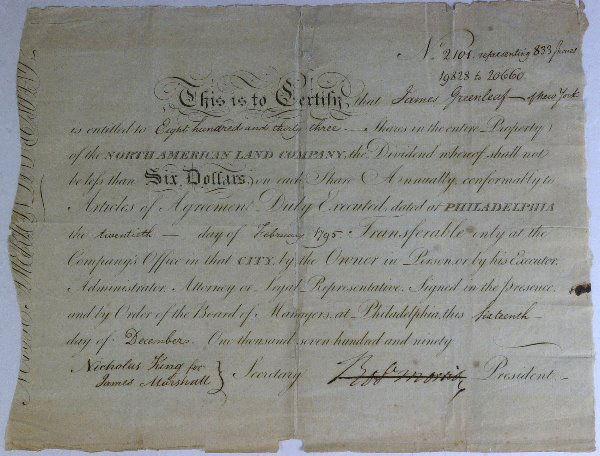 Dec of Indep Signer ROBT MORRIS - Financial Doc Sign: Robert Morris (1734-1806) Financier. Morris was a signer to the Declaration of Independence, the Articles of Confederation, and the Constitution. Morris was known as the "Financier of the Revolution,"