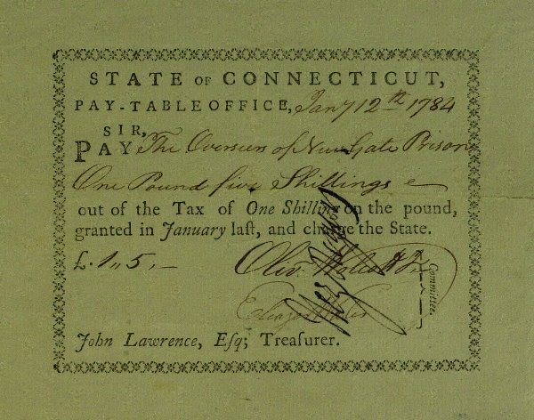 Secy of Treasury OLIVER WOLCOTT JR- Payorder Signed