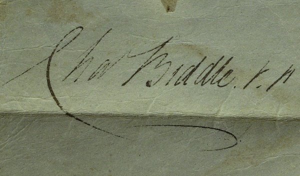 Penn Statesman CHARLES BIDDLE - Vellum Doc Signed - 2