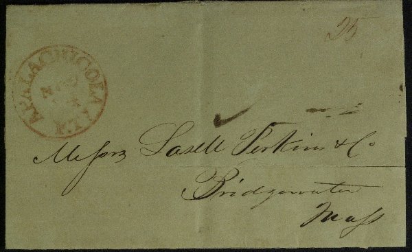 FLORIDA POSTAL HISTORY - Stampless Cover 1838