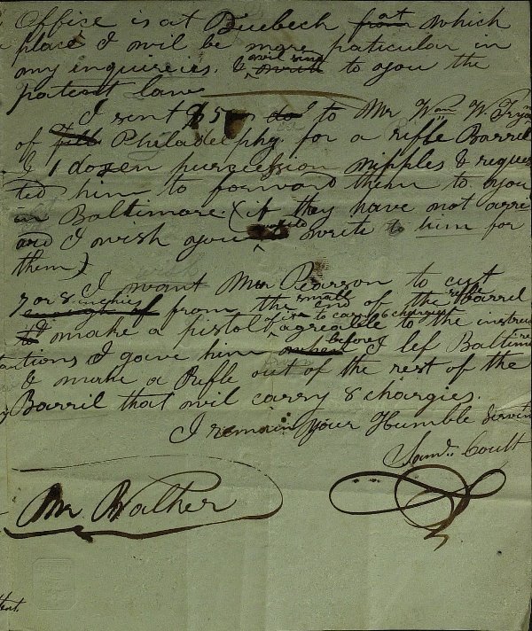Inventor SAMUEL COLT - RARE Autograph Ltr Signed - 3