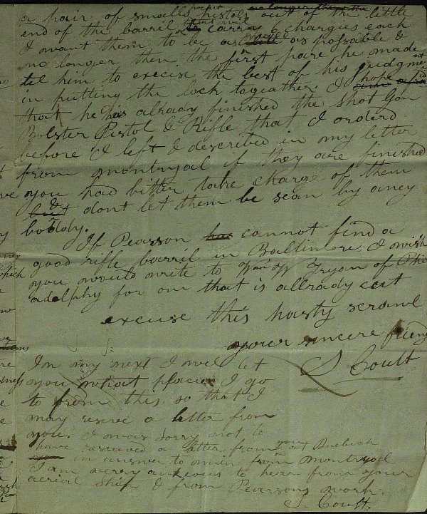 Handgun Inventor SAMUEL COLT - Unique Autograph Ltr - 4