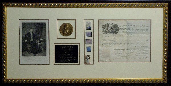 President JAMES MONROE - Landgrant Signed