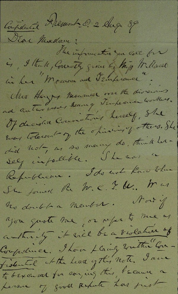 Pres RUTHERFORD B HAYES - Autograph Ltr Signed