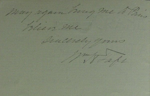 Pres WILLIAM HOWARD TAFT - Autograph Ltr Signed - 2