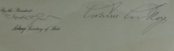 CALVIN COOLIDGE - Presidential Doc Signed + GRACE