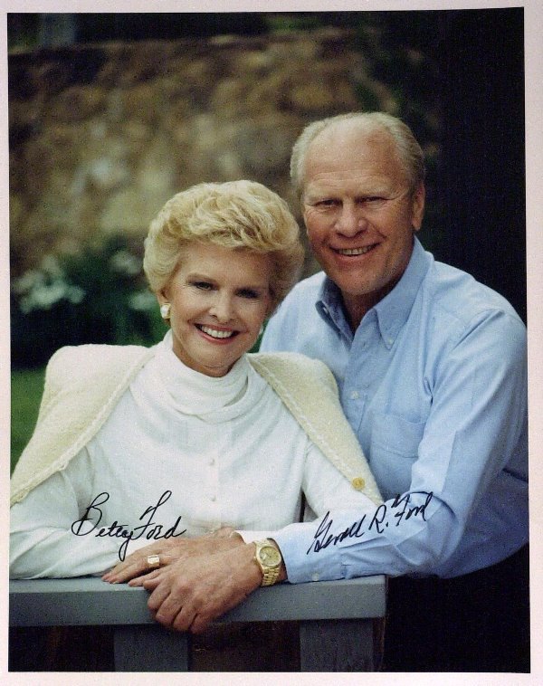 Pres and Mrs GERALD FORD - Photo Signed By Both