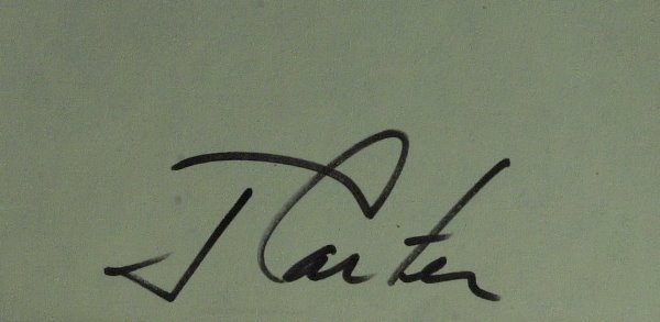 CARTER, BEGIN & SADAT - Camp David Accord Signed - 2