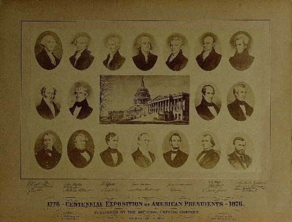 1876 Presidential Commemorative Print - CENTENNIAL