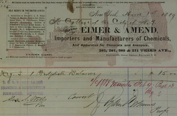 Union General ALEXANDER WEBB - Invoice Signed