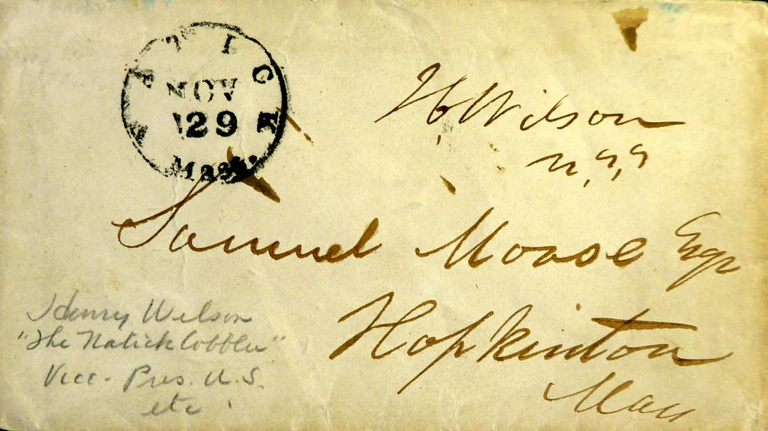 Vice President HENRY WILSON - FF Envelope: Henry Wilson (1812-1875) Politician. Wilson was the 18th vice president of the United States (1873–75) , serving with U. S. Grant and a senator from Massachusetts (1855–73). Before and durin