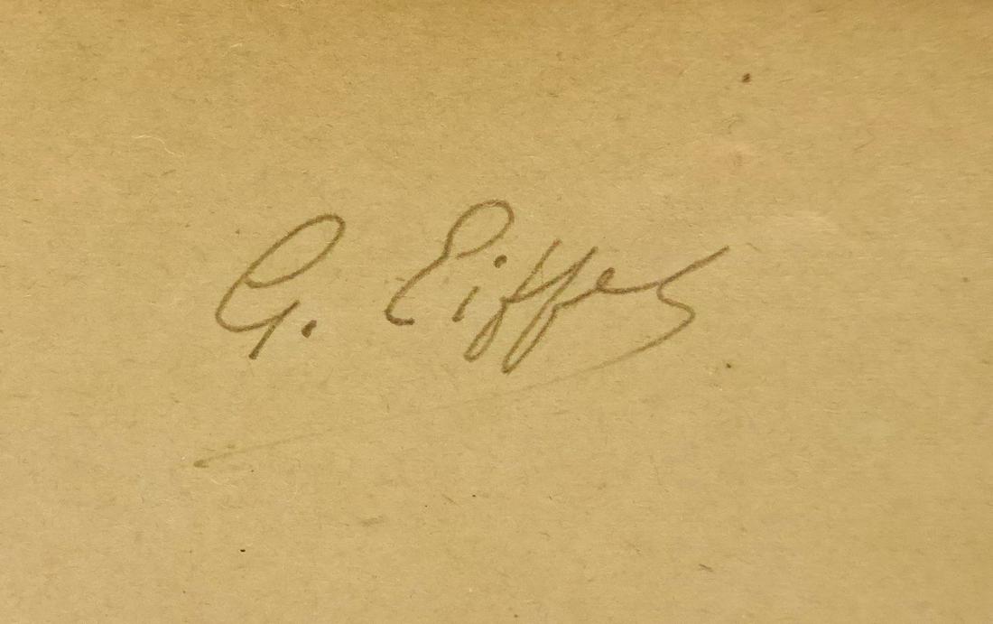 French Engineer GUSTAVE EIFFEL - Cut Signature: Gustave Eiffel (1832-1923) French engineer. Eiffel is most famous for what would become known as the Eiffel Tower, which was begun in 1887 for the 1889 Universal Exposition in Paris.3 ¼” x 2” cli