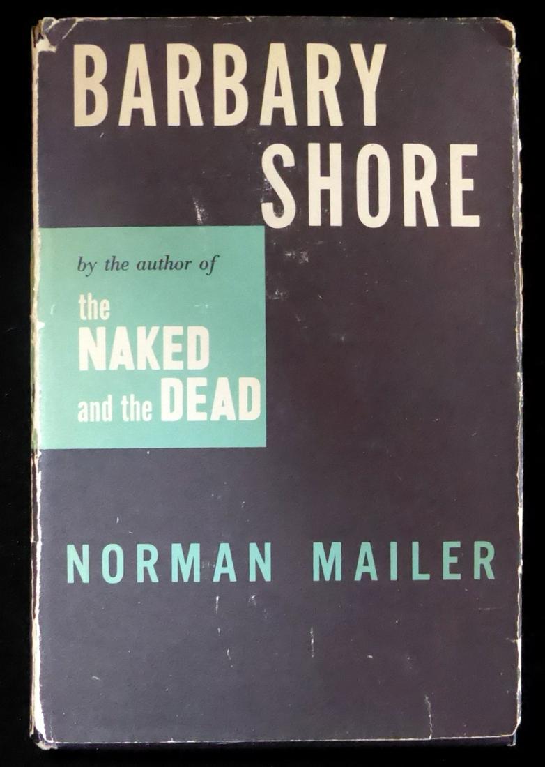 Author NORMAN MAILER - His Book Signed: Norman Mailer (1923-2007) Author, journalist. Mailer used a style combining fiction and journalism to write the Pulitzer Prize-winning book The Executioner's Song. His book, Barbary Shore, Rinehart & 