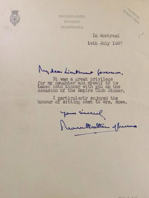 British Admiral Louis Mountbatten Typed Ltr Signed Jan 18 2020 The Written Word Autographs In Nh