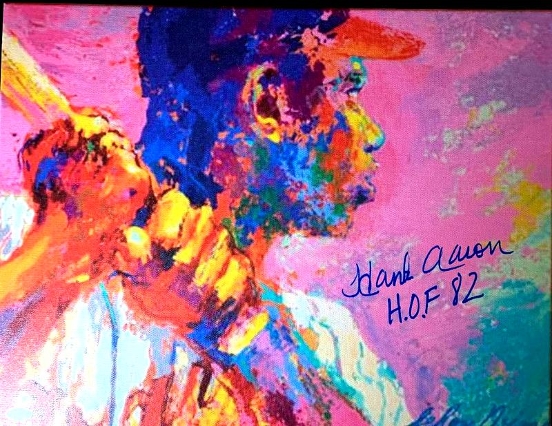HOFer HANK AARON Signed Neiman Print (1 of 1)