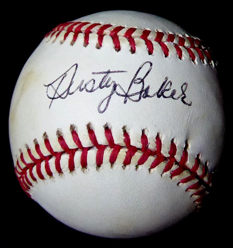 Current MLB Manager DUSTY BAKER Signed Ball (1 of 1)