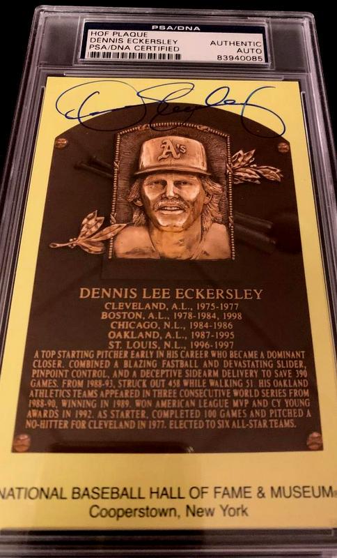 HOF Reliever DENNIS ECKERSLEY Signed Ball (1 of 1)